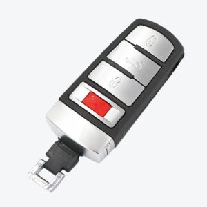 Carcasa Telemando Presencia Volkswagen 3 + 1 Botones Con Llave De Emergencia