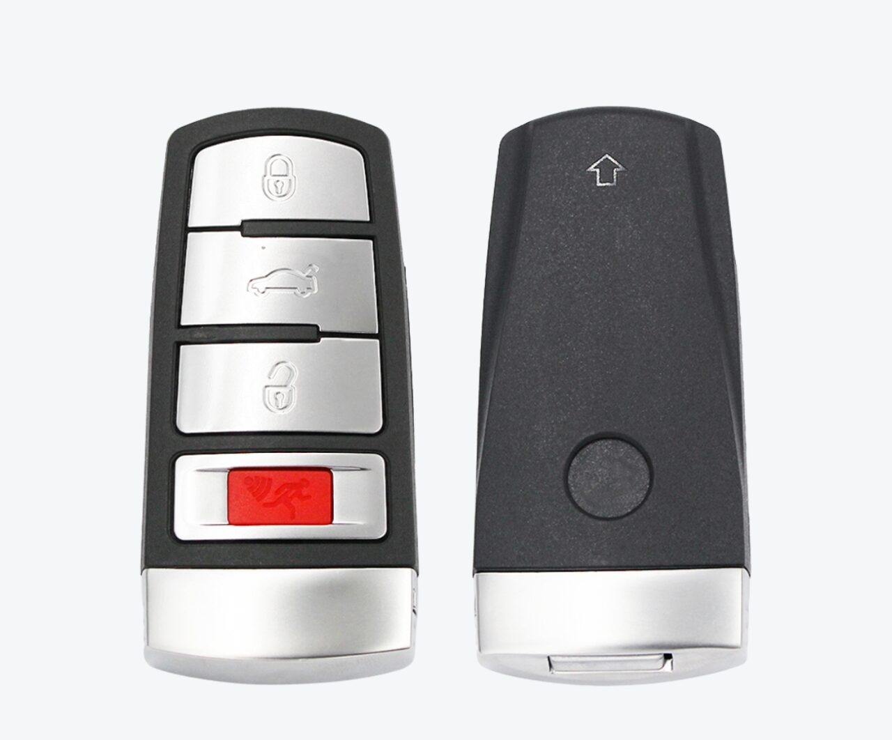 Carcasa Telemando Presencia Volkswagen 3 + 1 Botones Con Llave De Emergencia