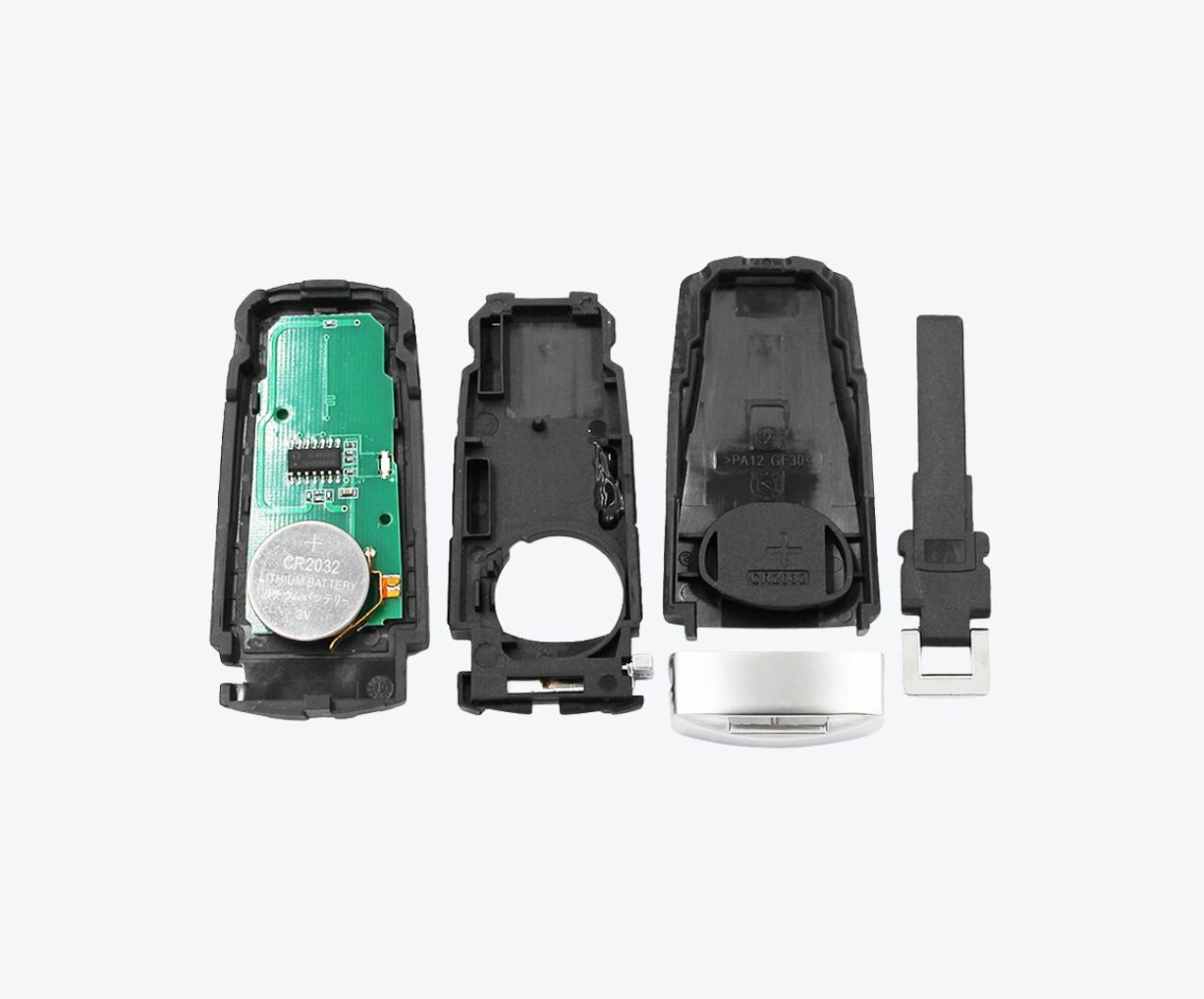 Carcasa Telemando Presencia Volkswagen 3 + 1 Botones Con Llave De Emergencia