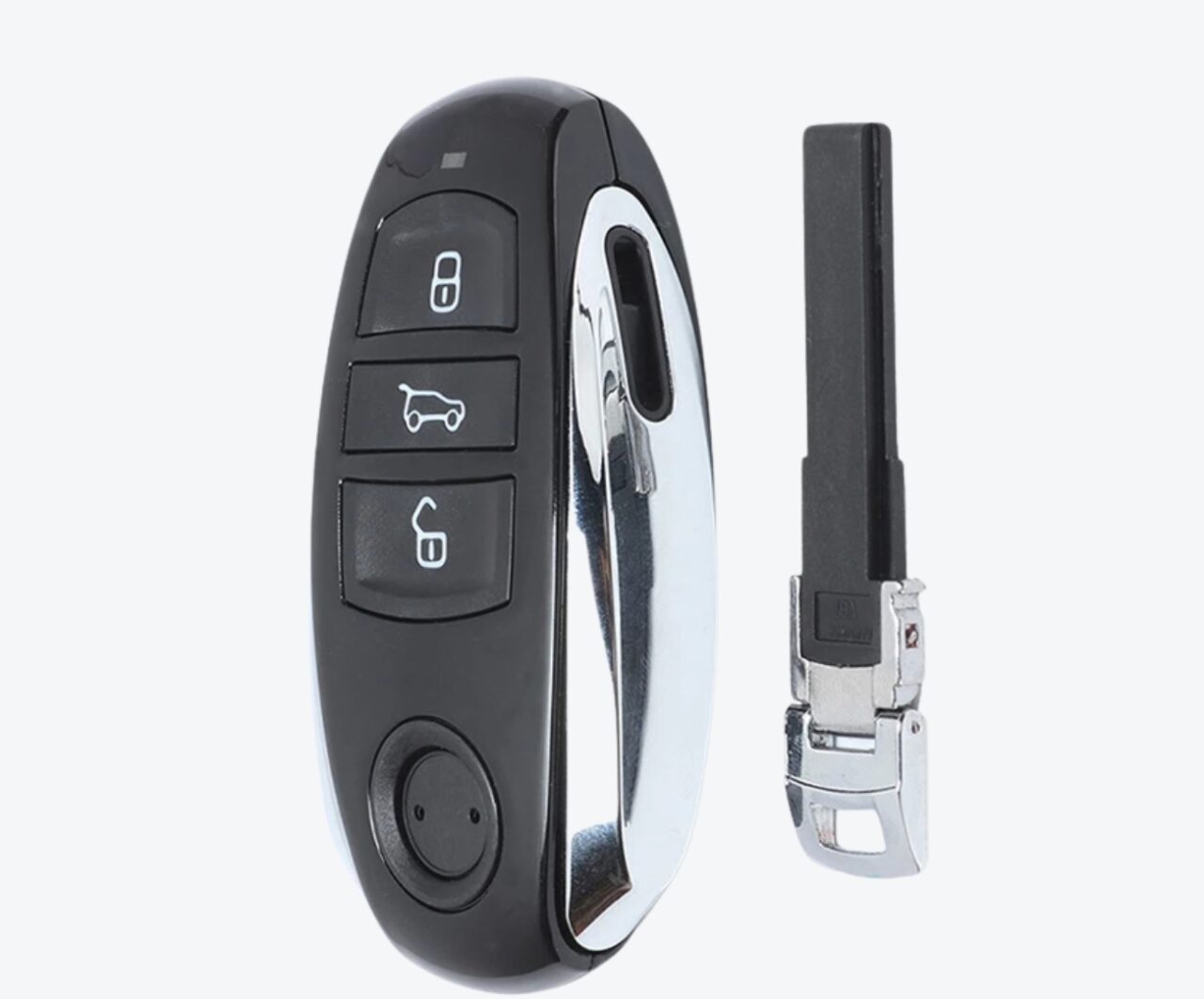 Carcasa Telemando Presencia Volkswagen Touareg 3 Botones Con Llave De Emergencia Plastica