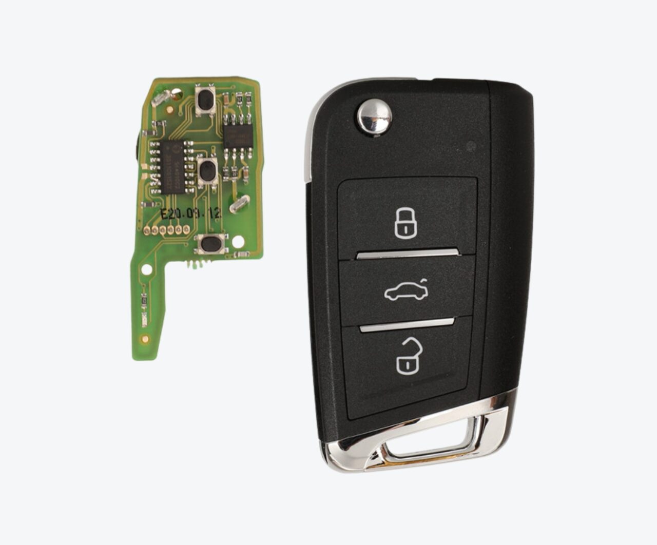 PAGINA WEB (43) Telemando Completo Xhorse XKMQB1EN Sin Chip Formato MQB