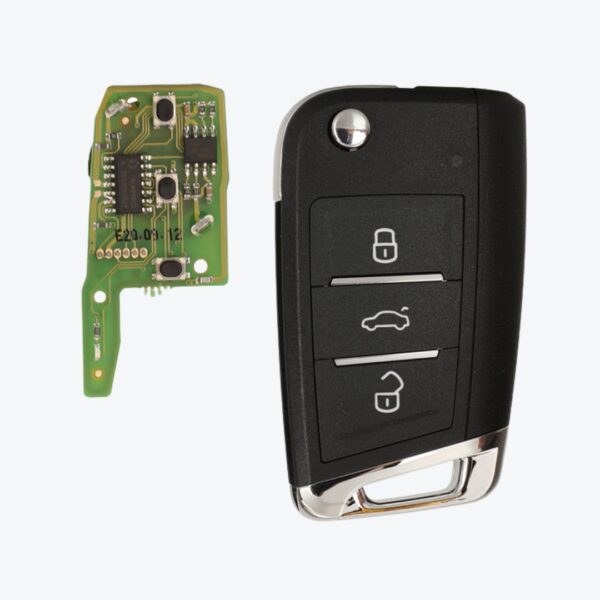 Telemando Completo Xhorse XKMQB1EN Sin Chip Formato MQB Volkswagen