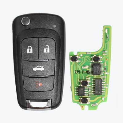 Telemando Completo Xhorse XNBU01EN Con Chip Formato Chevrolet 3 Botones + 1