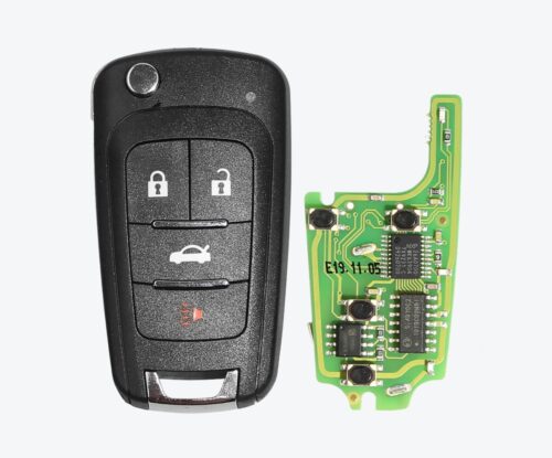 Telemando Completo Xhorse XNBU01EN Con Chip Formato Chevrolet 3 Botones + 1