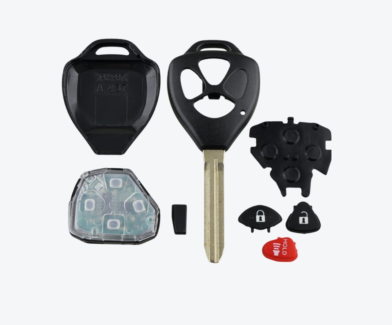 PAGINA WEB (9) Carcasa Llave Toyota 2 + 1 Botones Toy43 Hilux