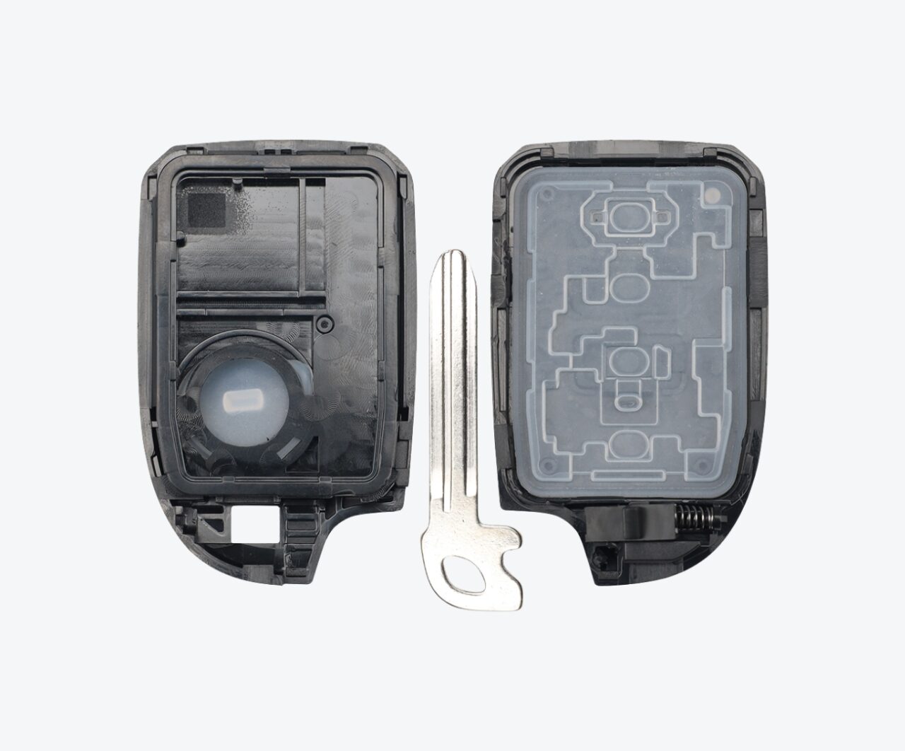 Carcasa Telemando Presencia Toyota 3 Botones Con Llave De Emergencia