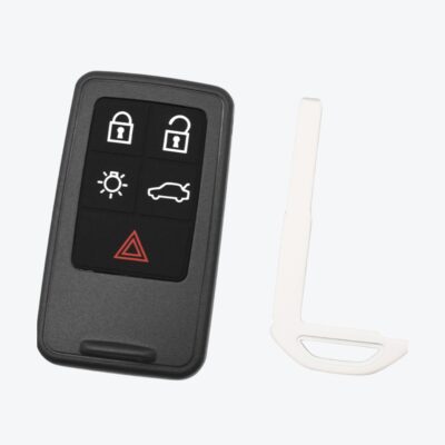 Carcasa Telemando Presencia Volvo 4 + 1 Botones Con Llave De Emergencia