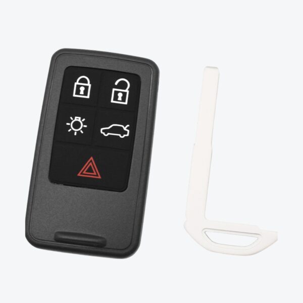 Carcasa Telemando Presencia Volvo 4 + 1 Botones Con Llave De Emergencia