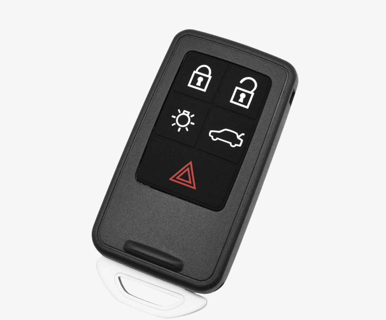 Carcasa Telemando Presencia Volvo 4 + 1 Botones Con Llave De Emergencia - Imagen 2