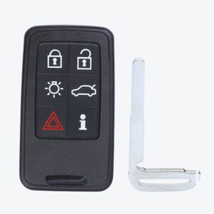 PAGINA WEB (97) Carcasa Telemando Presencia Volvo 5 + 1 Botones Con Llave De Emergencia Porta Pilas Distinto