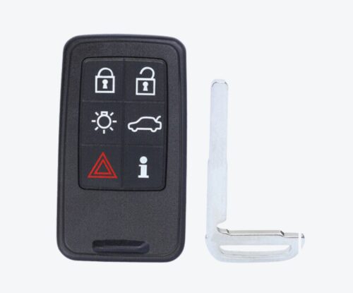 PAGINA WEB (97) Carcasa Telemando Presencia Volvo 5 + 1 Botones Con Llave De Emergencia Porta Pilas Distinto