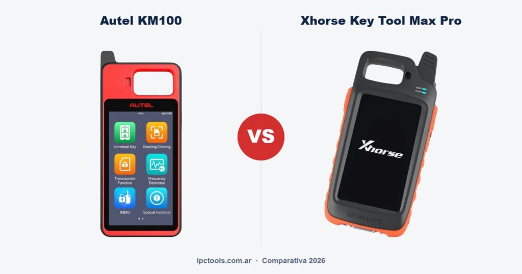 Comparativa Autel KM100 vs Xhorse VVDI Key Tool Max Pro para programación de llaves
