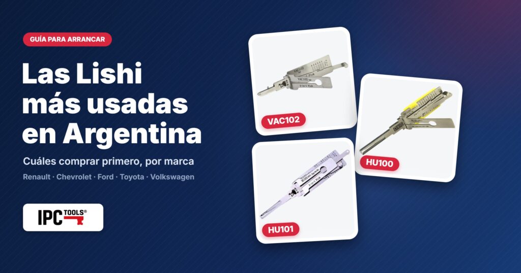 Guía: las ganzúas Lishi más usadas en Argentina (VAC102, HU100, HU101)