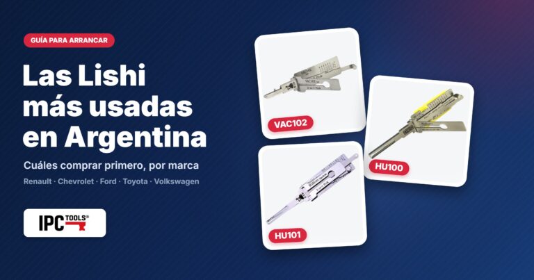 Guía: las ganzúas Lishi más usadas en Argentina (VAC102, HU100, HU101)